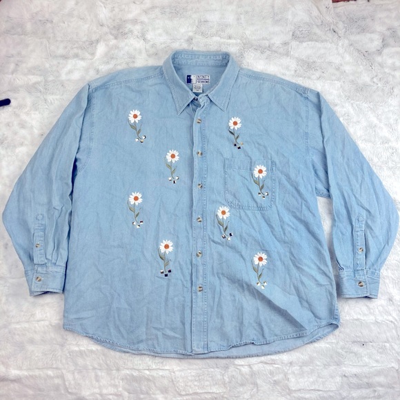 Jean Daisy Button Down - Picture 1 of 2